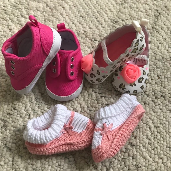 newborn baby girl booties